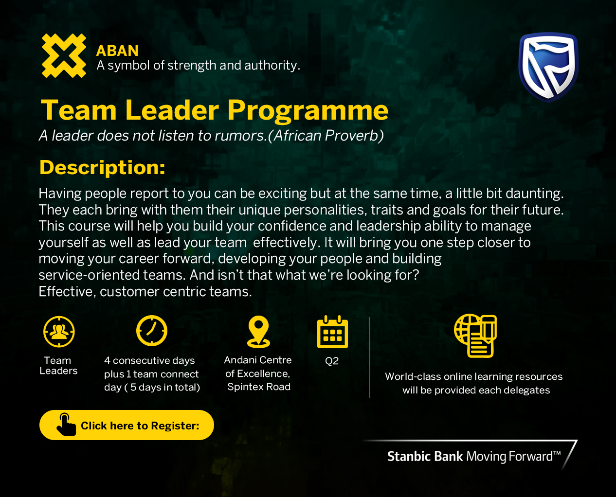 Stanbic GLC Core Programmes
